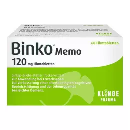 BINKO Memo 120 mg filmovertrukne tabletter, 60 stk