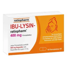 IBU-LYSIN-ratiopharm 400 mg filmovertrukne tabletter, 10 stk