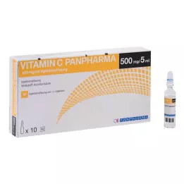 VITAMIN C PANPHARMA 100 mg/ml injektionsvæske, opløsning, 10X5 ml