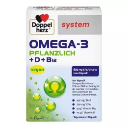 DOPPELHERZ Omega-3 plantebaserede systemkapsler, 120 stk