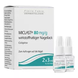 MICLAST 80 mg/g medicinsk neglelak, 2X3 ml