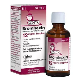 BROMHEXIN Hermes Arzneimittel 12 mg/ml dråber, 30 ml