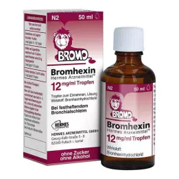 BROMHEXIN Hermes Arzneimittel 12 mg/ml dråber, 50 ml