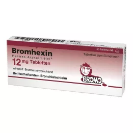 BROMHEXIN Hermes Arzneimittel 12 mg tabletter, 50 stk