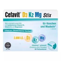 CEFAVIT D3 K2 Mg 2.000 I.E. Stix Granulat, 36 stk