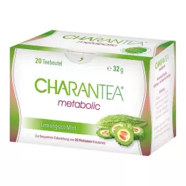 CHARANTEA metaboliske Citron/Mynte filterposer, 20 stk