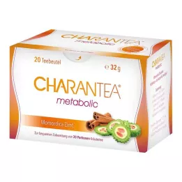 CHARANTEA metabolisk kanel urtete filterposer, 20 stk