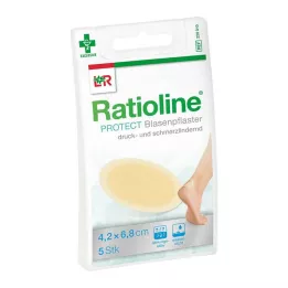 RATIOLINE beskytte blisterplaster 4,2x6,8 cm, 5 stk