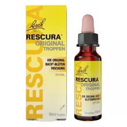 BACHBLÜTEN Originale Rescura-dråber med alkohol, 10 ml