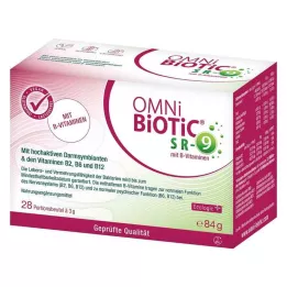 OMNI BiOTiC SR-9 med B-vitaminposer på 3g, 28X3 g