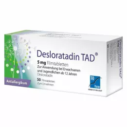 DESLORATADIN TAD 5 mg filmovertrukne tabletter, 50 stk