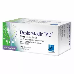 DESLORATADIN TAD 5 mg filmovertrukne tabletter, 100 stk