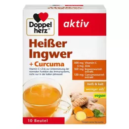 DOPPELHERZ varm ingefær+gurkemejeposer, 10 stk