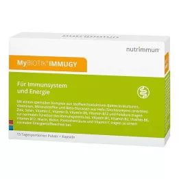 MYBIOTIK IMMUGY Kombinationspakke 15x2 g+30 kapsler, 1 stk