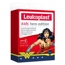 LEUKOPLAST børnegipshelt Wonder Woman 6 cmx1m, 1 stk