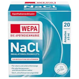 WEPA Inhalationsopløsning NaCl 0,9%, 20X5 ml