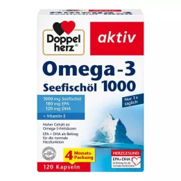 DOPPELHERZ Omega-3 havfiskeolie 1000 kapsler, 120 stk