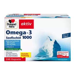 DOPPELHERZ Omega-3 havfiskeolie 1000 kapsler, 240 stk