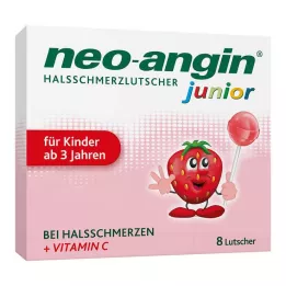 NEO-ANGIN junior ondt i halsen slikkepinde, 8 stk