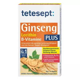 TETESEPT Ginseng 330 plus Lecithin+B-Vitaminer Tab., 30 stk