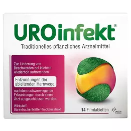 UROINFEKT 864 mg filmovertrukne tabletter, 14 stk