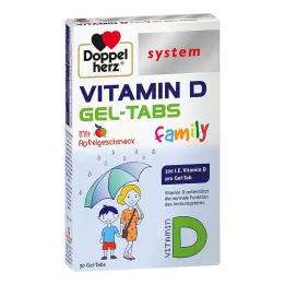 DOPPELHERZ D-vitamin geltabs familie system, 30 stk