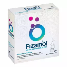 FIZAMOL 500 mg brusetabletter, 20 stk