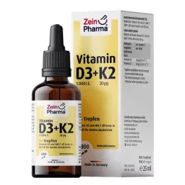 VITAMIN D3+K2 MK-7 dråber til oral brug, høj dosis, 25 ml