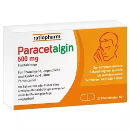PARACETALGIN 500 mg filmovertrukne tabletter, 20 stk