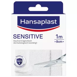 HANSAPLAST Følsom gips hypoallergen 8 cm x 1 m, 1 stk