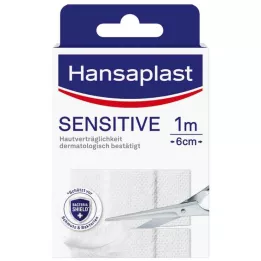 HANSAPLAST Følsomt gips hypoallergen 6 cm x 1 m, 1 stk