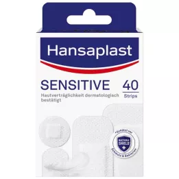 HANSAPLAST Følsomme Gips Hypoallergene Strips, 40 stk