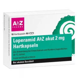 LOPERAMID AbZ akut 2 mg hårde kapsler, 10 stk
