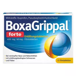 BOXAGRIPPAL forte kold tablet. 400 mg/60 mg FTA, 12 stk