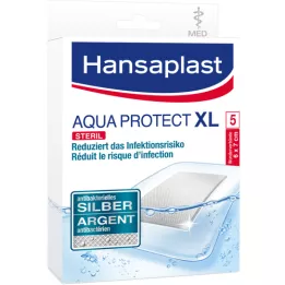 HANSAPLAST Aqua Protect sårbandage antibakteriel 6x7 cm, 5 stk