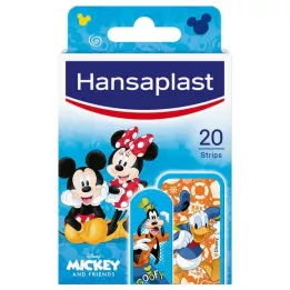 HANSAPLAST Børnegipsstrimler Mickey & Friends, 20 stk