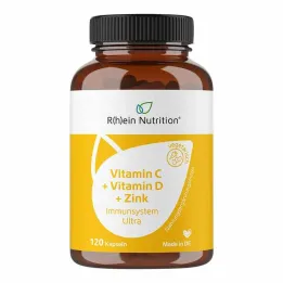 C-vitamin + D-vitamin + zink Immunsystem Ultra kapsler, 120 stk