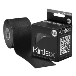 Kintex Kinesiology Tape klassisk 5 cmx5 m sort, 1 stk