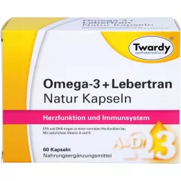 OMEGA-3+tran naturlige kapsler, 60 stk