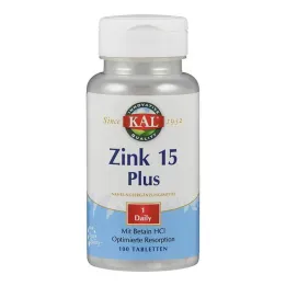 Zink 15 Plus tabletter, 100 stk