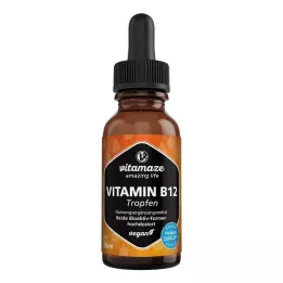 VITAMIN B12 100 µg højdosis veganske dråber, 50 ml