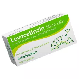 LEVOCETIRIZIN Micro Labs 5 mg filmovertrukne tabletter, 100 stk