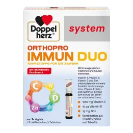 Doppelherz Orthopro Immun Duo system drikkeampuller, 7 stk