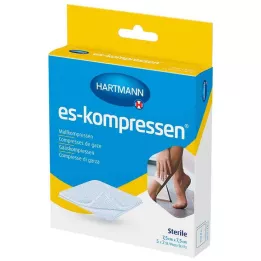ES-KOMPRESSEN steril 7,5x7,5 cm 8-lags 17-tråds, 5X2 stk