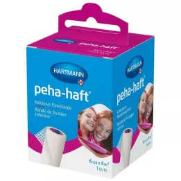 PEHA-HAFT Fikseringsbandage latexfri 6 cmx4 m OTC, 1 stk