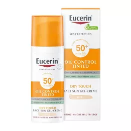 EUCERIN Sun Oil Control tonet creme LSF 50+ lys, 50 ml