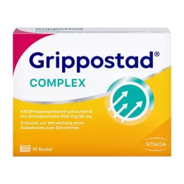 GRIPPOSTAD Kompleks ASS/Pseudoeph.500/30 mg Orange, 10 stk