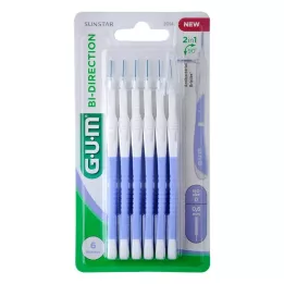 GUM Bi-Direction Interdentalb.0,6 mm lyseblå, 6 stk