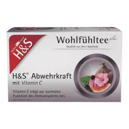 H&amp;S Forsvar med C-vitamin filterposer, 20X1,8 g
