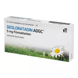 DESLORATADIN ADGC 5 mg filmovertrukne tabletter, 20 stk